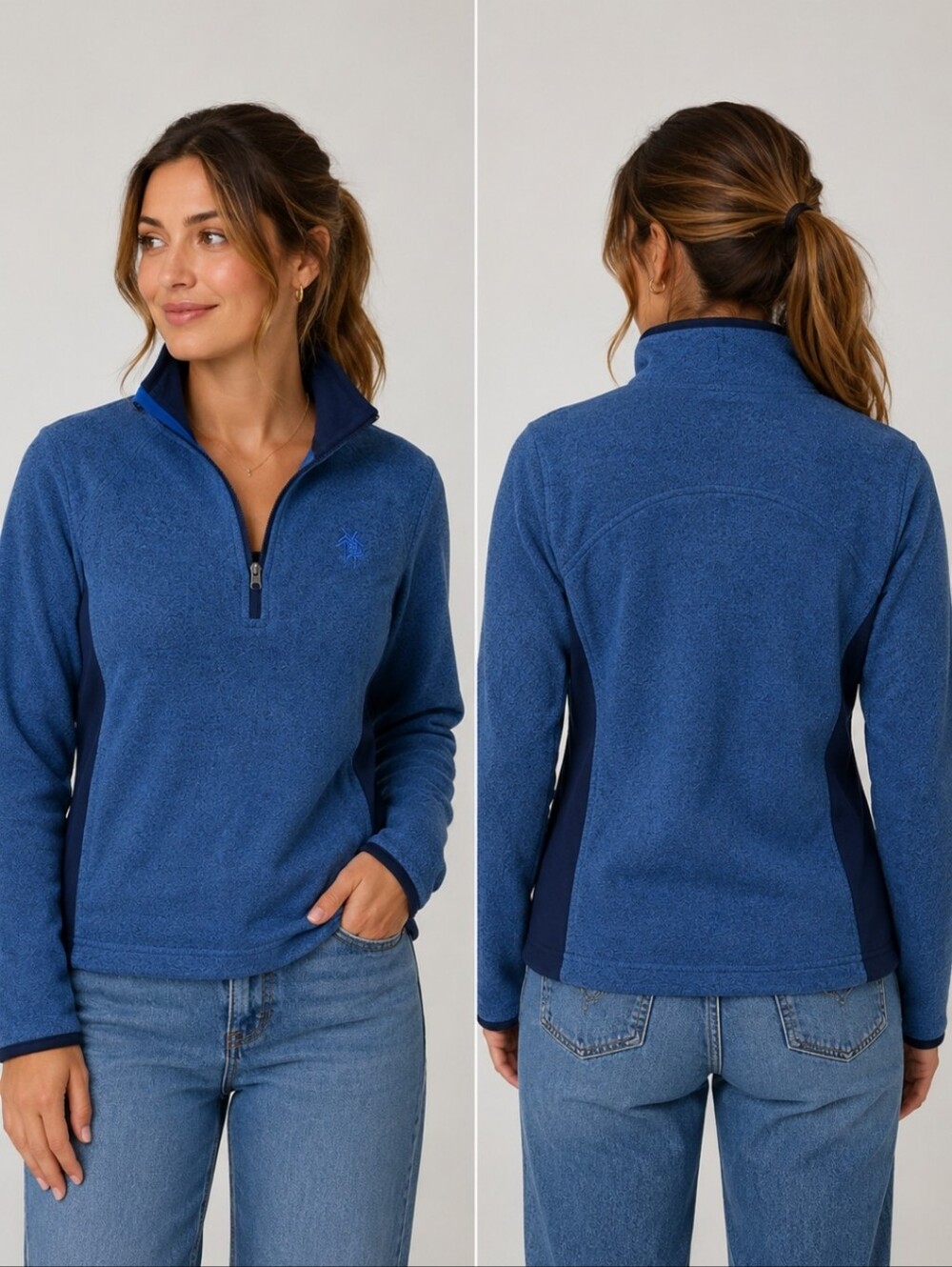 Renegade Club Vintage Quarter Zip Fleece – Size S – GUC